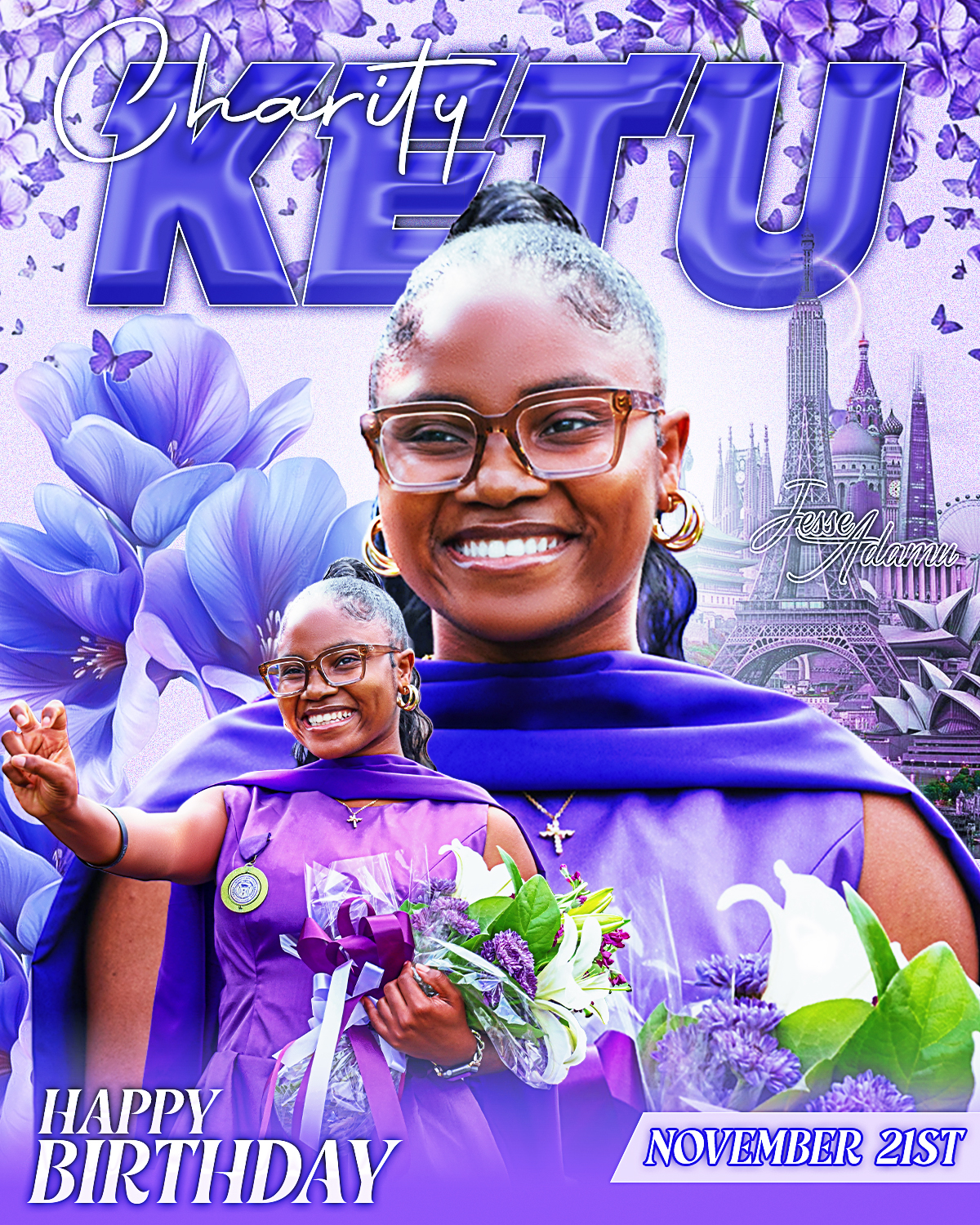 Charity Ketu birthday design